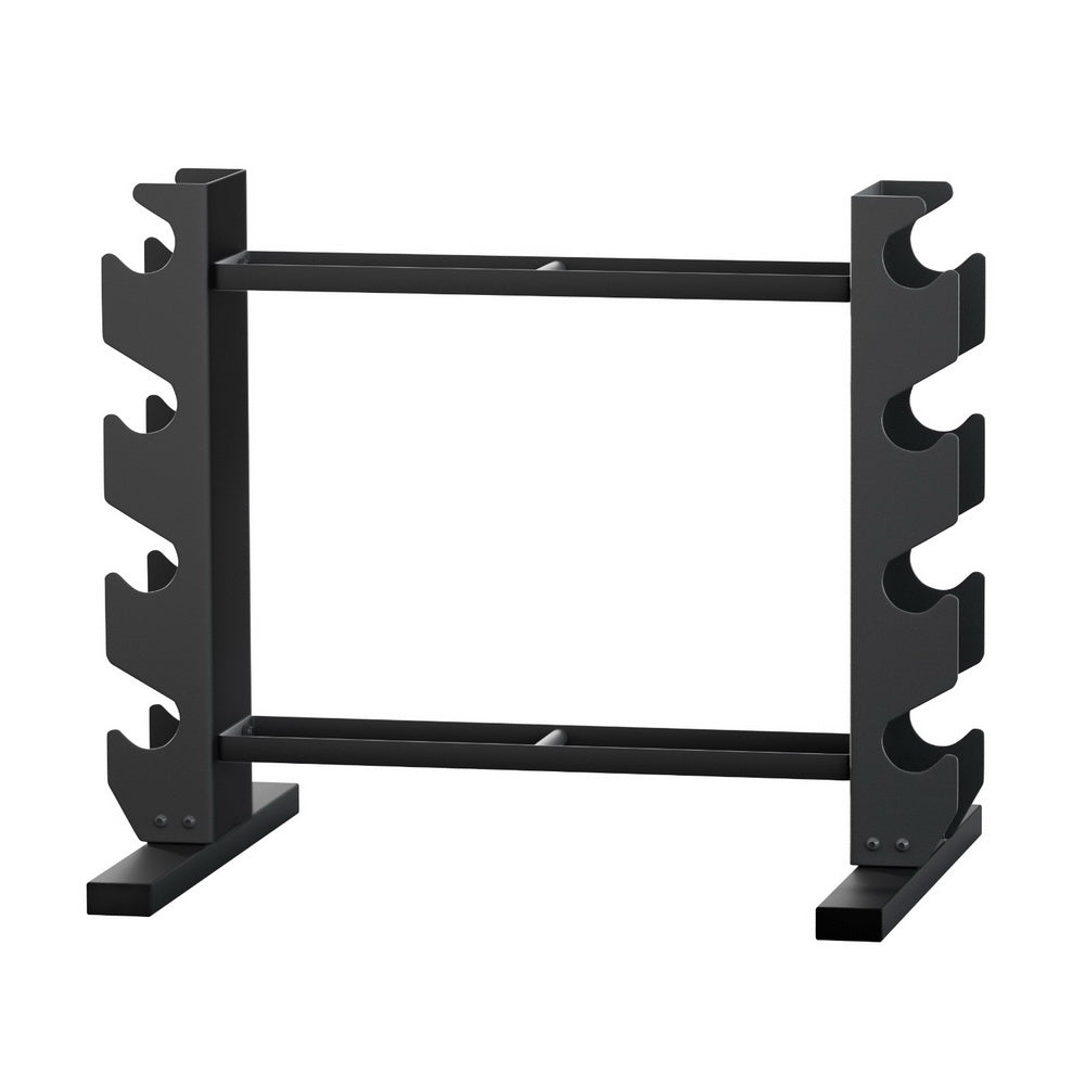 NNEDSZ Everfit Dumbbells Rack Dumbbell Kettlebell Stand Home Gym Storage 200kg Capacity