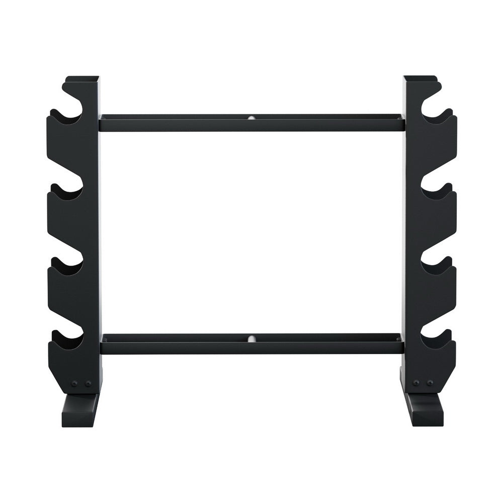 NNEDSZ Everfit Dumbbells Rack Dumbbell Kettlebell Stand Home Gym Storage 200kg Capacity