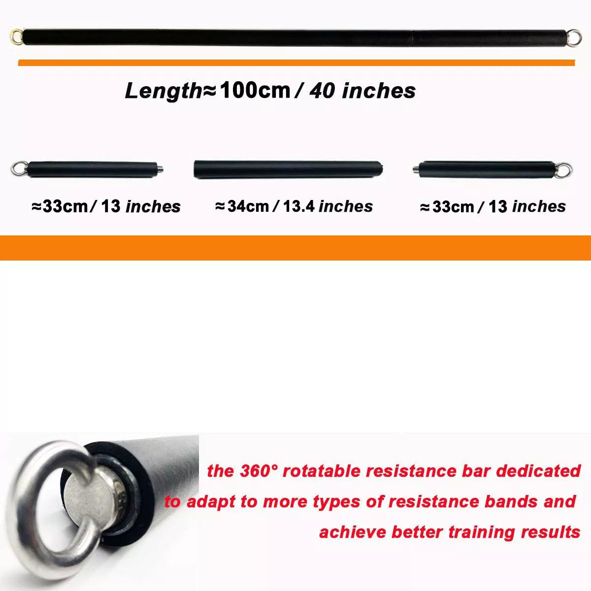 NNEOBA Home Gym Resistance Bands Set with Workout Bar