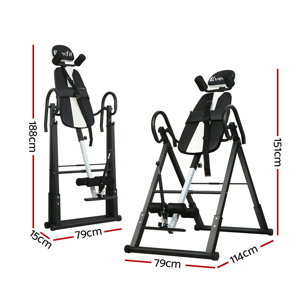 NNEDSZ Inversion Table Gravity Exercise Inverter Back Stretcher Home Gym Grey