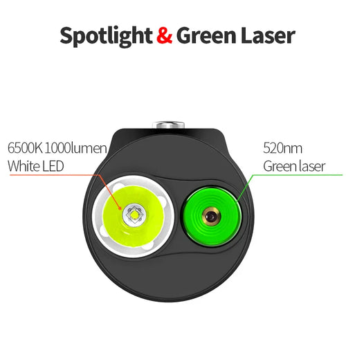 ARCHON J2 1000lm Spotlights green beam diving laser flashlight