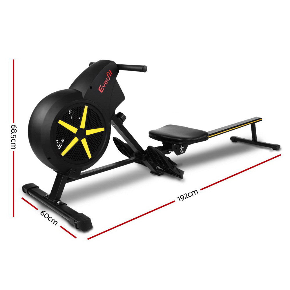 NNEDSZ Rowing Exercise Machine Rower Resistance Fitness Home Gym Cardio Air
