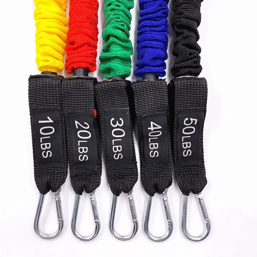 NNEOBA 150lbs Resistance Bands Set - 11pc Home Gym Equipment