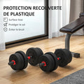 NNEOBA Adjustable Dumbbell Set with Connector Bar (2-in-1 Home Gym)