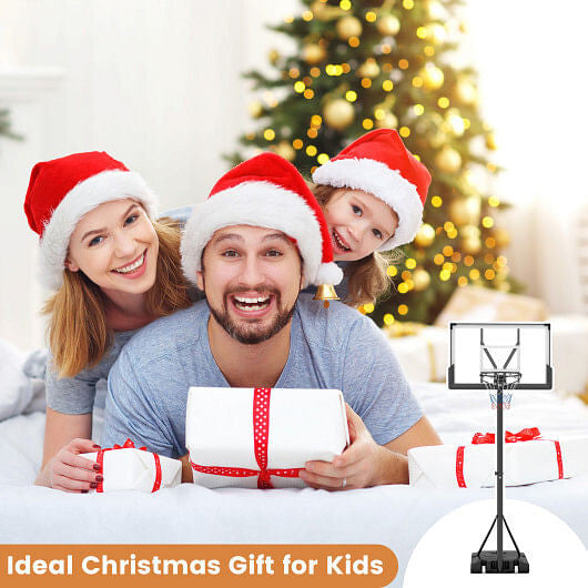 Portable Basketball Hoop Outdoor Basketball Goal System Adjustable for Kids Teens Adults