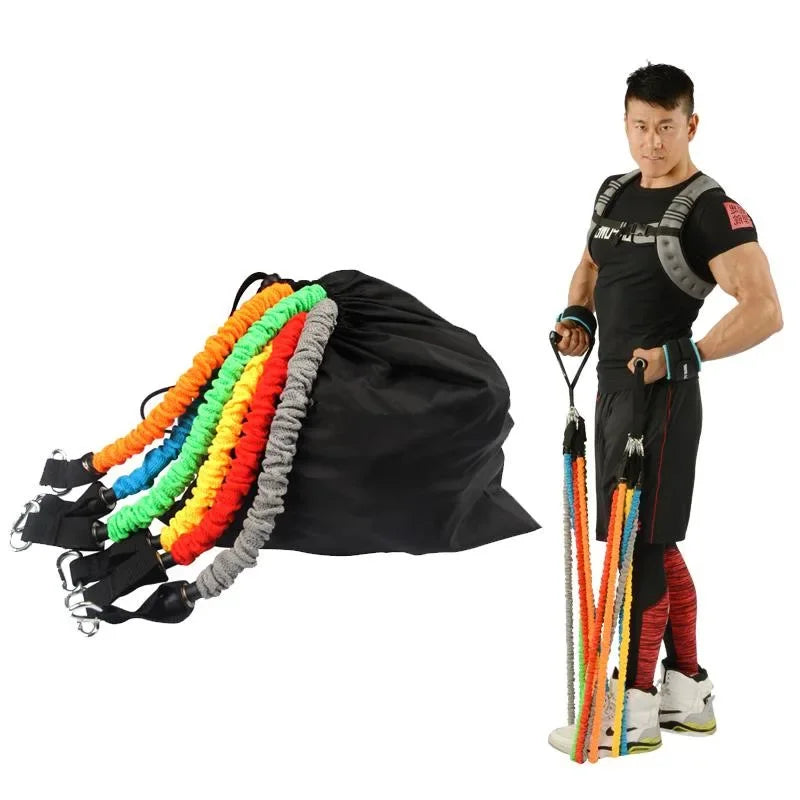 NNEOBA 150lbs Resistance Bands Set - 11pc Home Gym Equipment