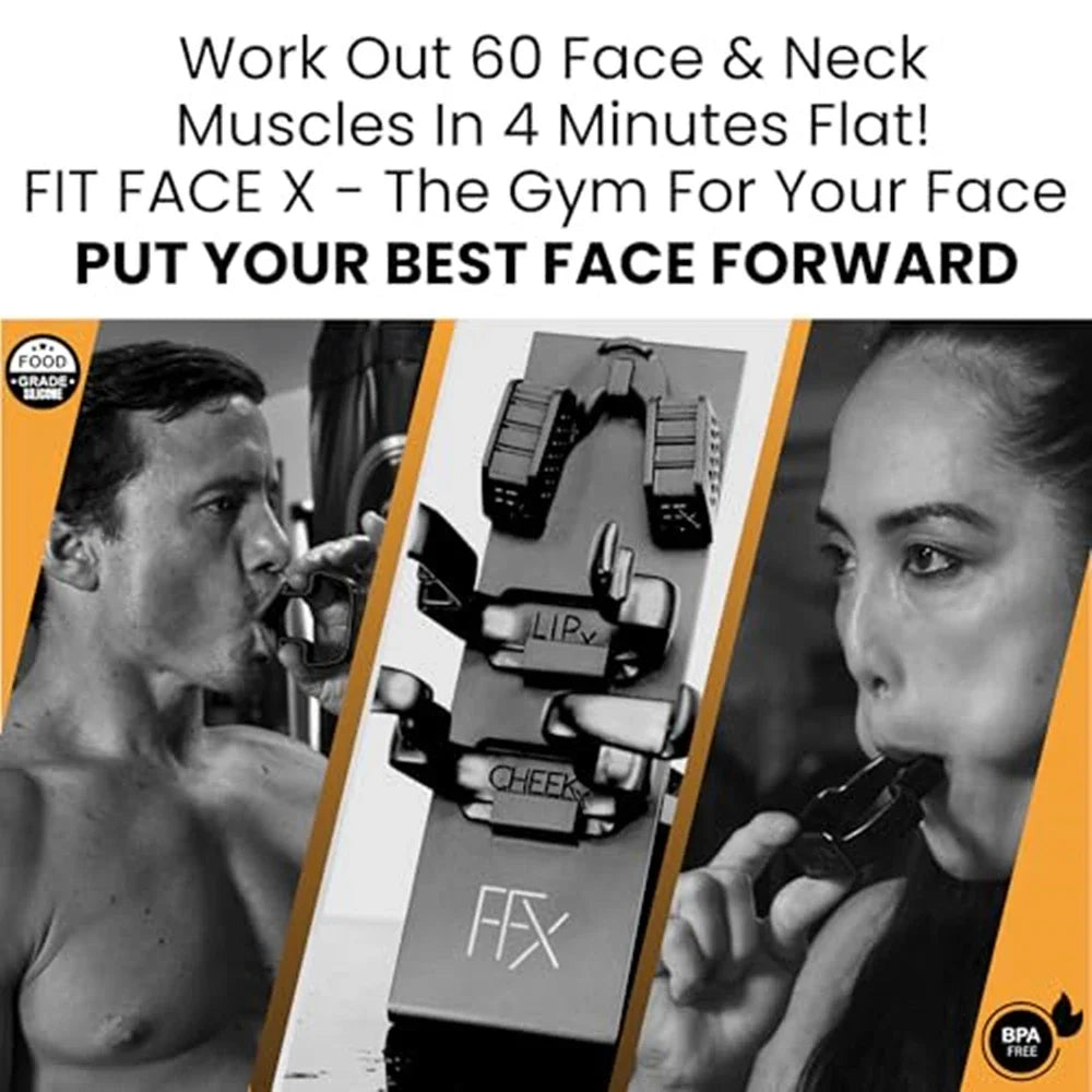 NNEOBA Face Sculpting Gym Set – 4 Tools for Jawline & Facial Toning