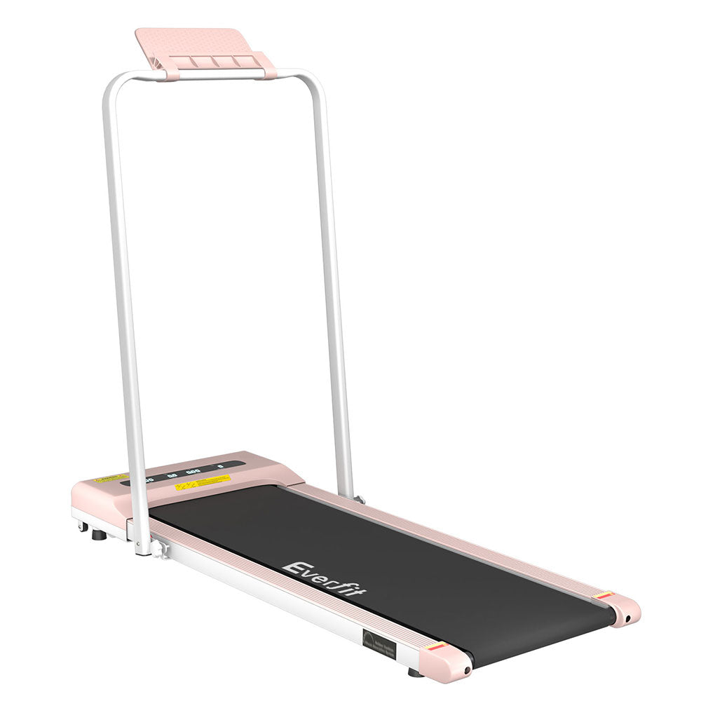 NNEDSZ Treadmill Electric Walking Pad Under Desk Home Gym Fitness 380mm Pink