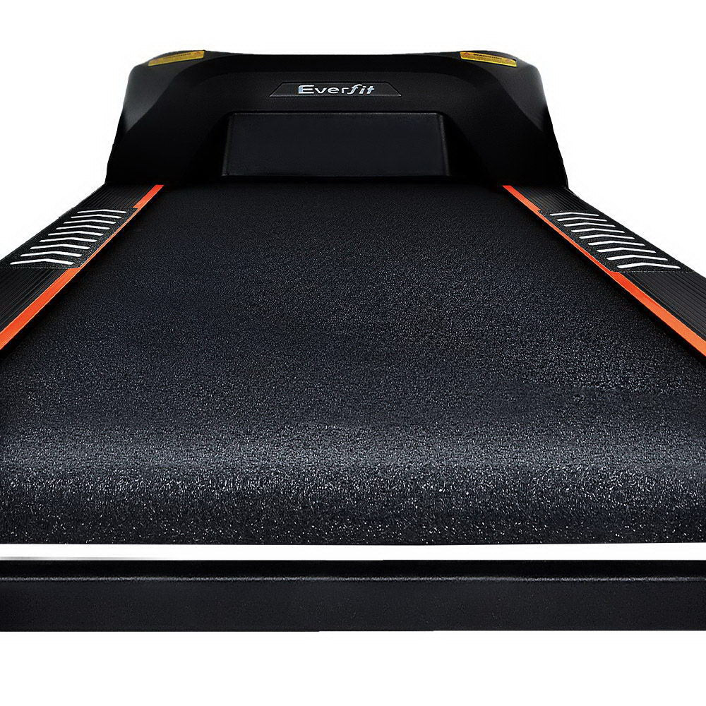 NNEDSZ Electric Treadmill 45cm Incline Running Home Gym Fitness Machine Black