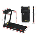 NNEDSZ Treadmill Electric Home Gym Fitness Exercise Fully Foldable 450mm Black