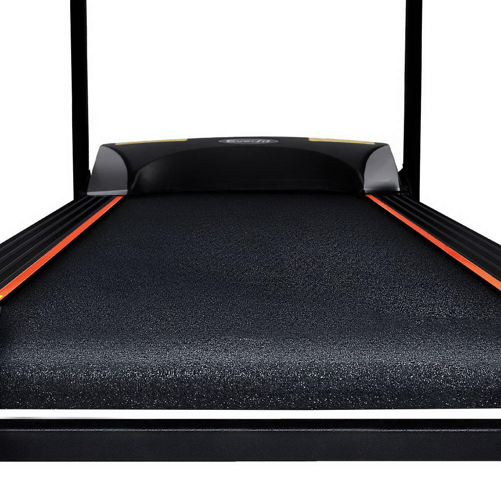 NNEDSZ Electric Treadmill 48cm Incline Running Home Gym Fitness Machine Black