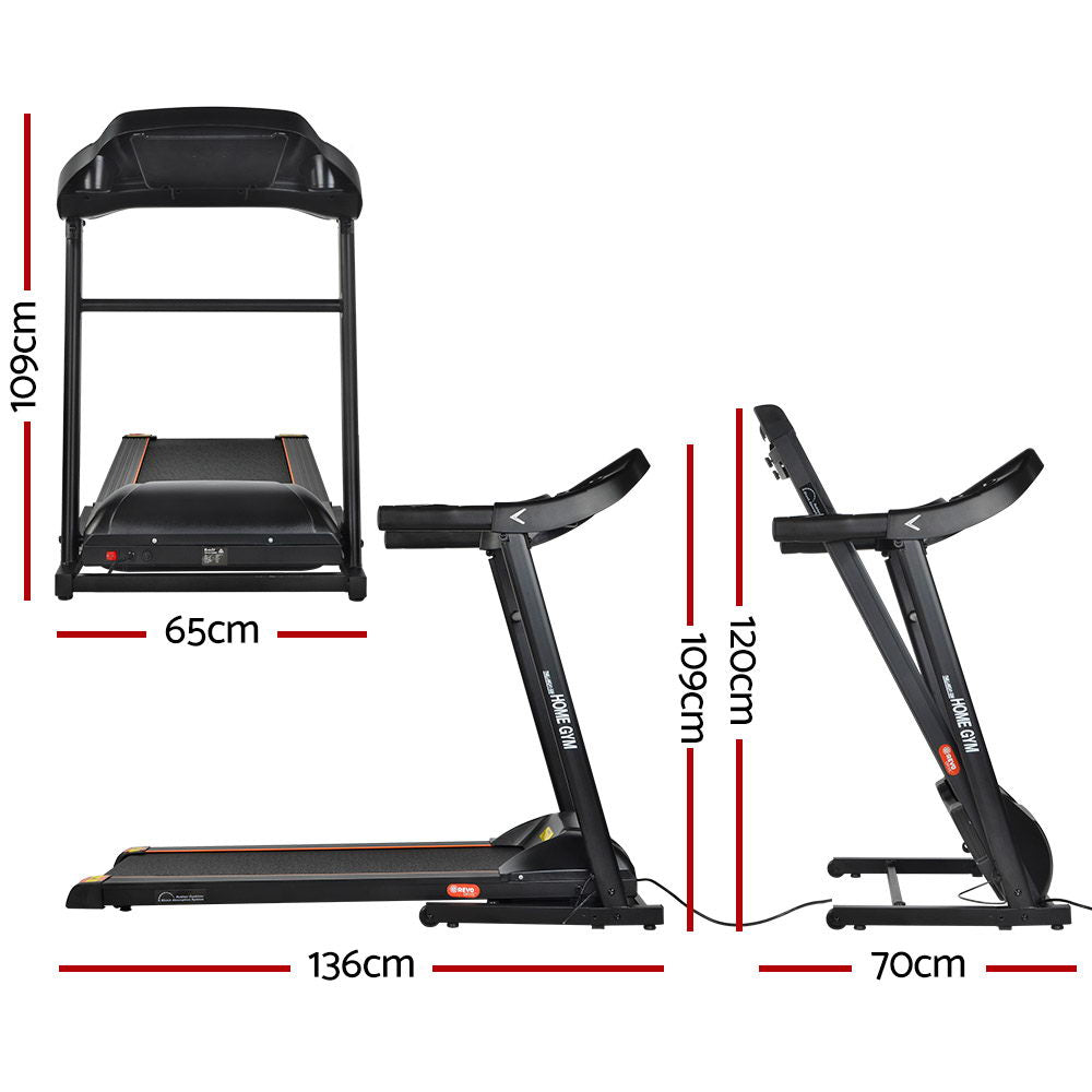 NNEDSZ Electric Treadmill MIG41 40cm Running Home Gym Machine Fitness 12 Speed Level Foldable Design