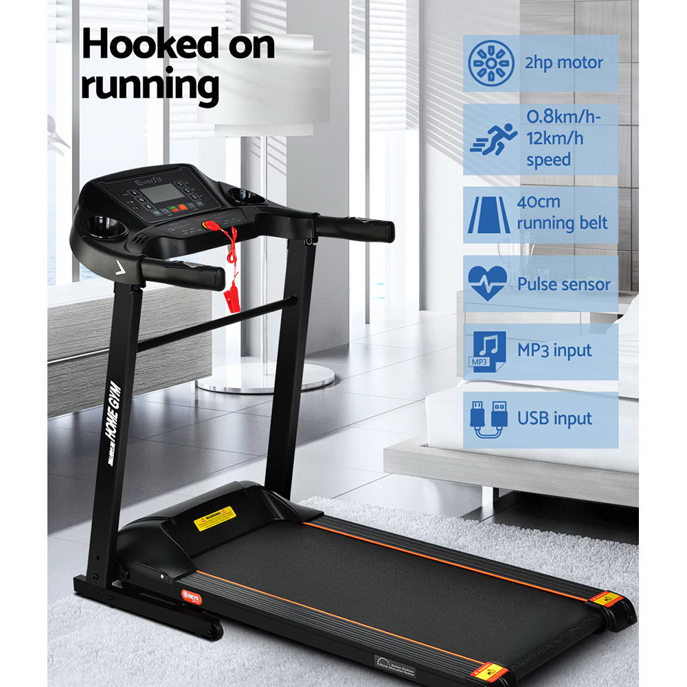 NNEDSZ Electric Treadmill MIG41 40cm Running Home Gym Machine Fitness 12 Speed Level Foldable Design