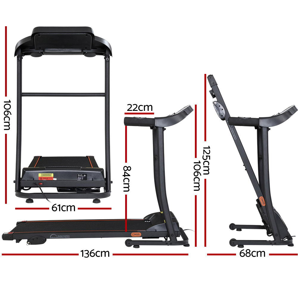 NNEDSZ Electric Treadmill Incline Home Gym Exercise Machine Fitness 400mm