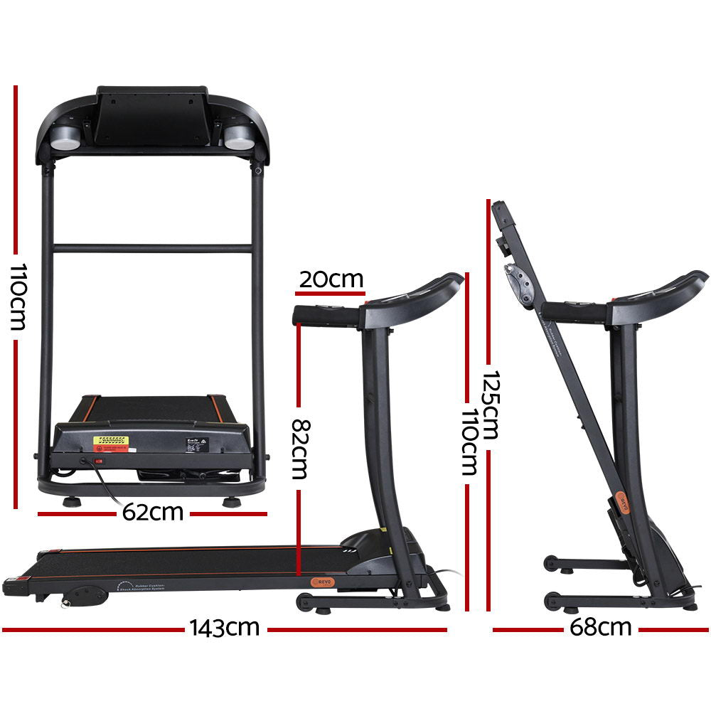 NNEDSZ Electric Treadmill Incline Home Gym Exercise Machine Fitness 400mm