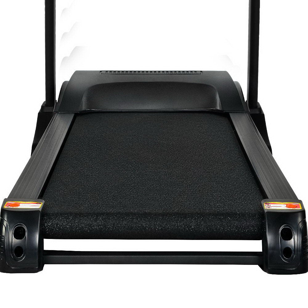 NNEDSZ Electric Treadmill 45cm Incline Running Home Gym Fitness Machine Black