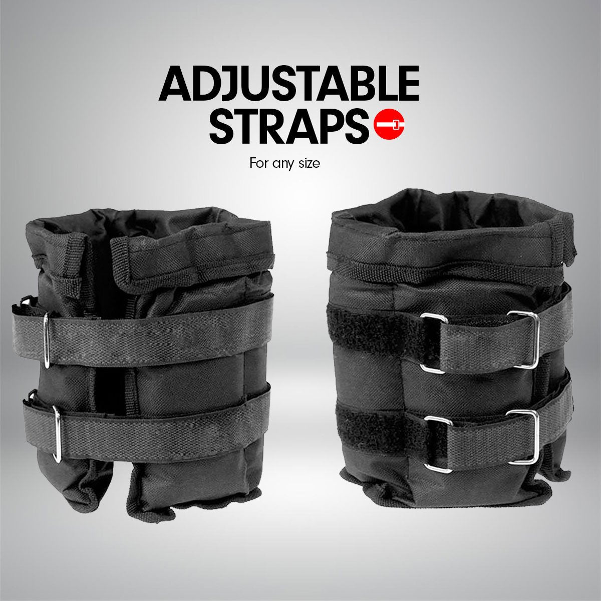 NNEDSZ Sports Pair 1kg Adjustable Ankle Weights Gym Equipment Wrist Fitness Yoga