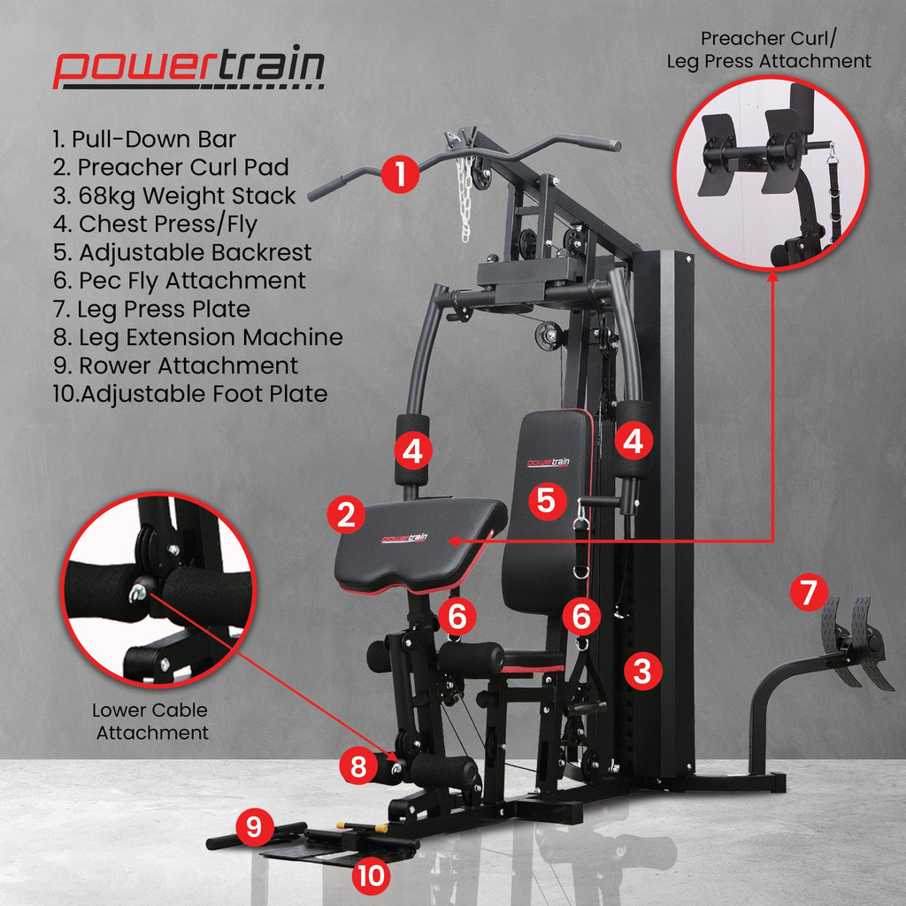 NNEDSZ Jx-89 Multi Station Home Gym 68kg Weight Cable Machine