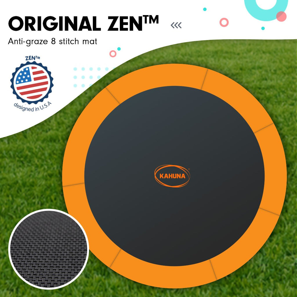 NNEDSZ Twister 12ft Springless Trampoline Outdoor Mat Pad Net Ladder with Basketball Set