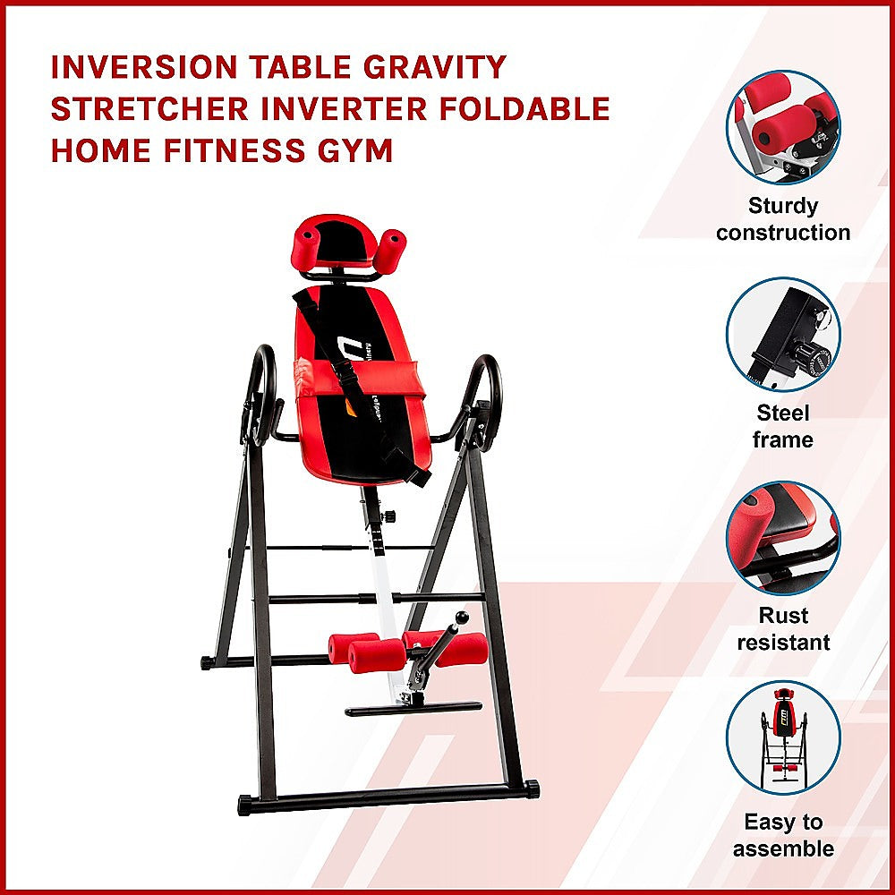 NNEDSZ Inversion Table Gravity Stretcher Inverter Foldable Home Fitness Gym