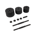 NNEDSZ 20kg Dumbbell Set Home Gym Fitness Exercise Weights Bar Plate