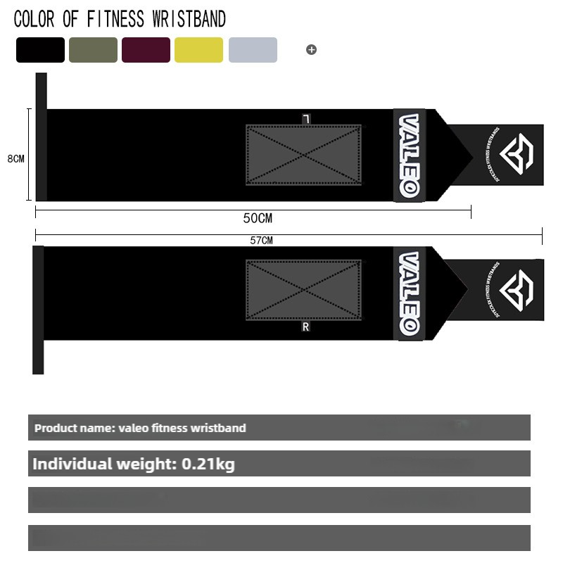 NNEDSZ 1 Pair Black Heavy-Duty Gym Wrist Wraps for Weightlifting, Powerlifting, and Injury Prevention