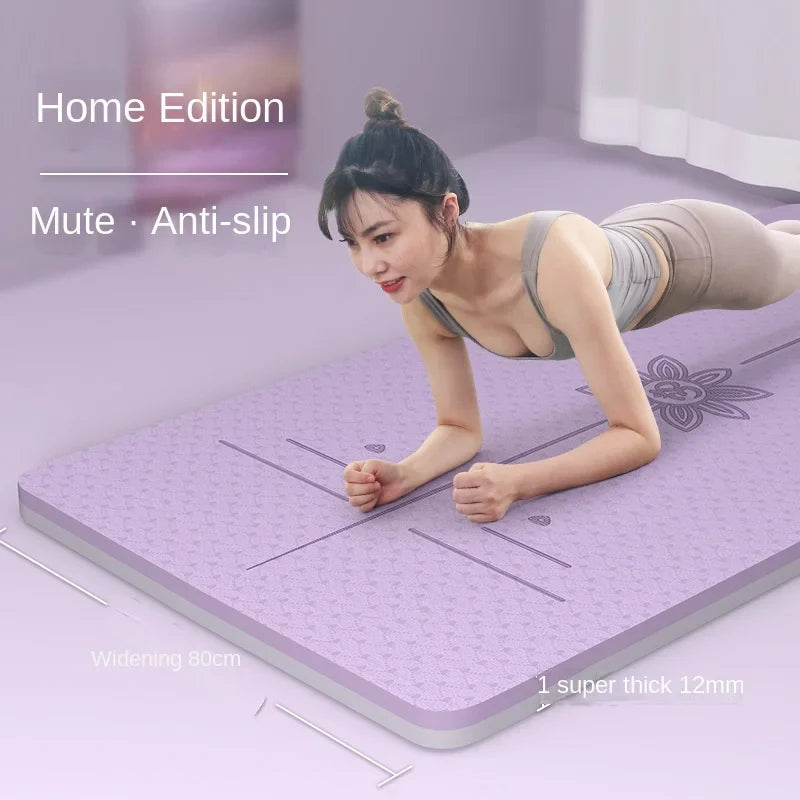 NNEOBA Thickened TPE Yoga Mat for Home Gym