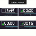 Rechargeable Gym Timer with 8 Fat Burning Training Modes(Black)