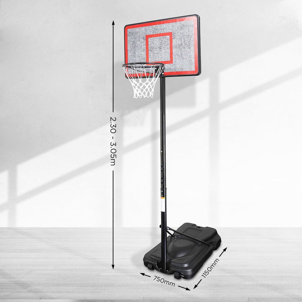 NNEDPE Height-Adjustable Basketball Hoop Backboard Portable Stand