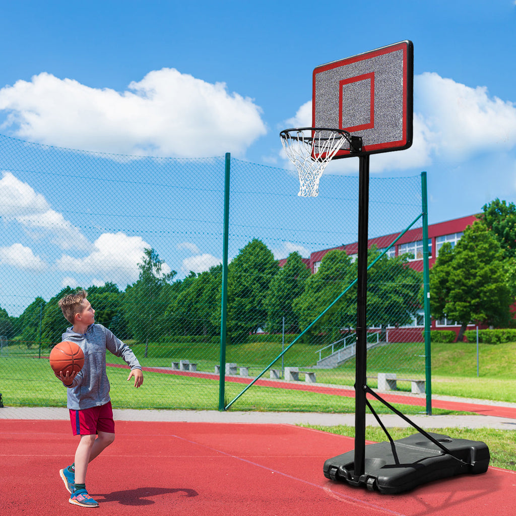 NNEDPE Height-Adjustable Basketball Hoop Backboard Portable Stand