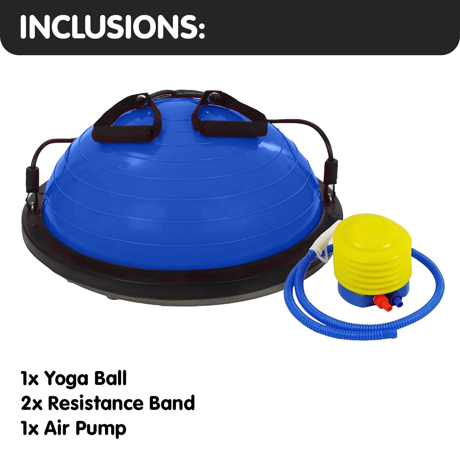 NNEDPE Powertrain Fitness Yoga Ball Home Gym Workout Balance Trainer Blue