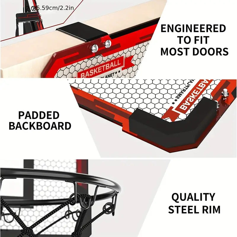 NNETM Glow Hoops: Interactive LED Basketball Hoop Set for Kids