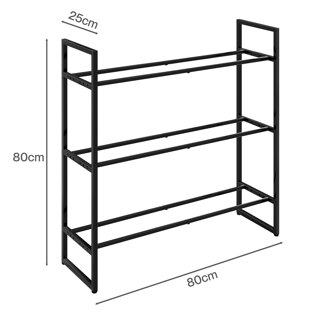 Centra Dumbbell Rack 3 Tier Weight Storage Organiser Stand Holder Home Gym 270kg