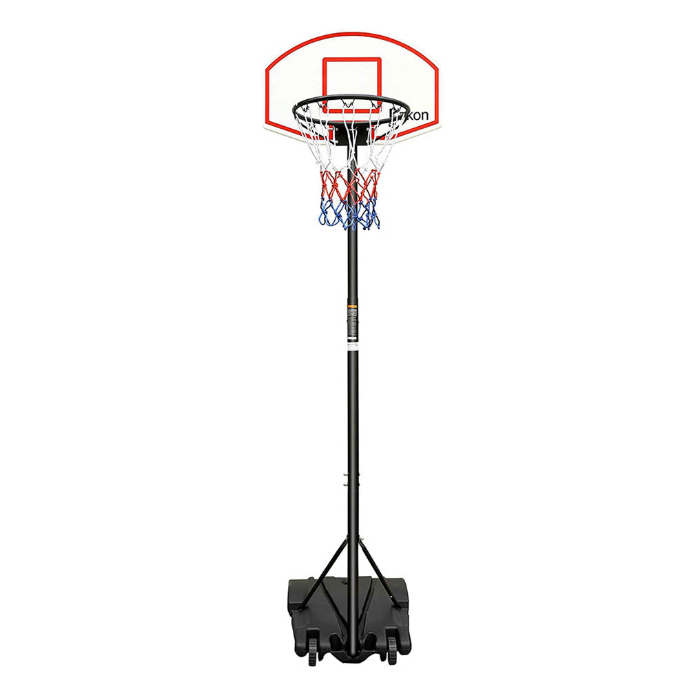 Mobile adjustable basketball backboard