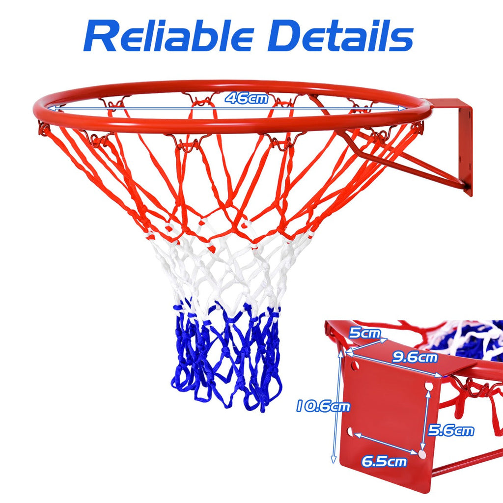 NNECW 46 cm Basketball Goal Hoop for Indoor and Outdoor