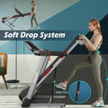 NNECW 4.75HP Folding Treadmill with 15 Auto Incline for Home & Gym