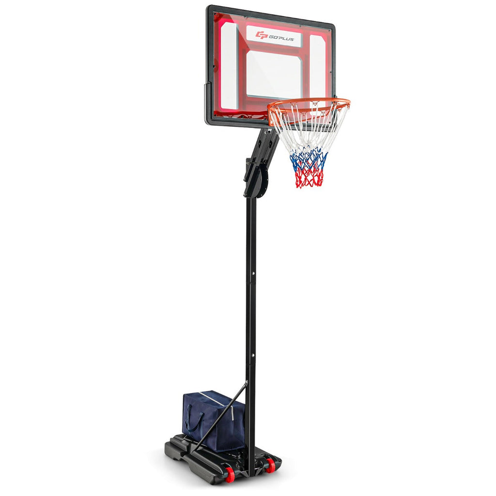 NNECW Indoor Outdoor Basketball Hoop with 5-10 FT Adjustable Height