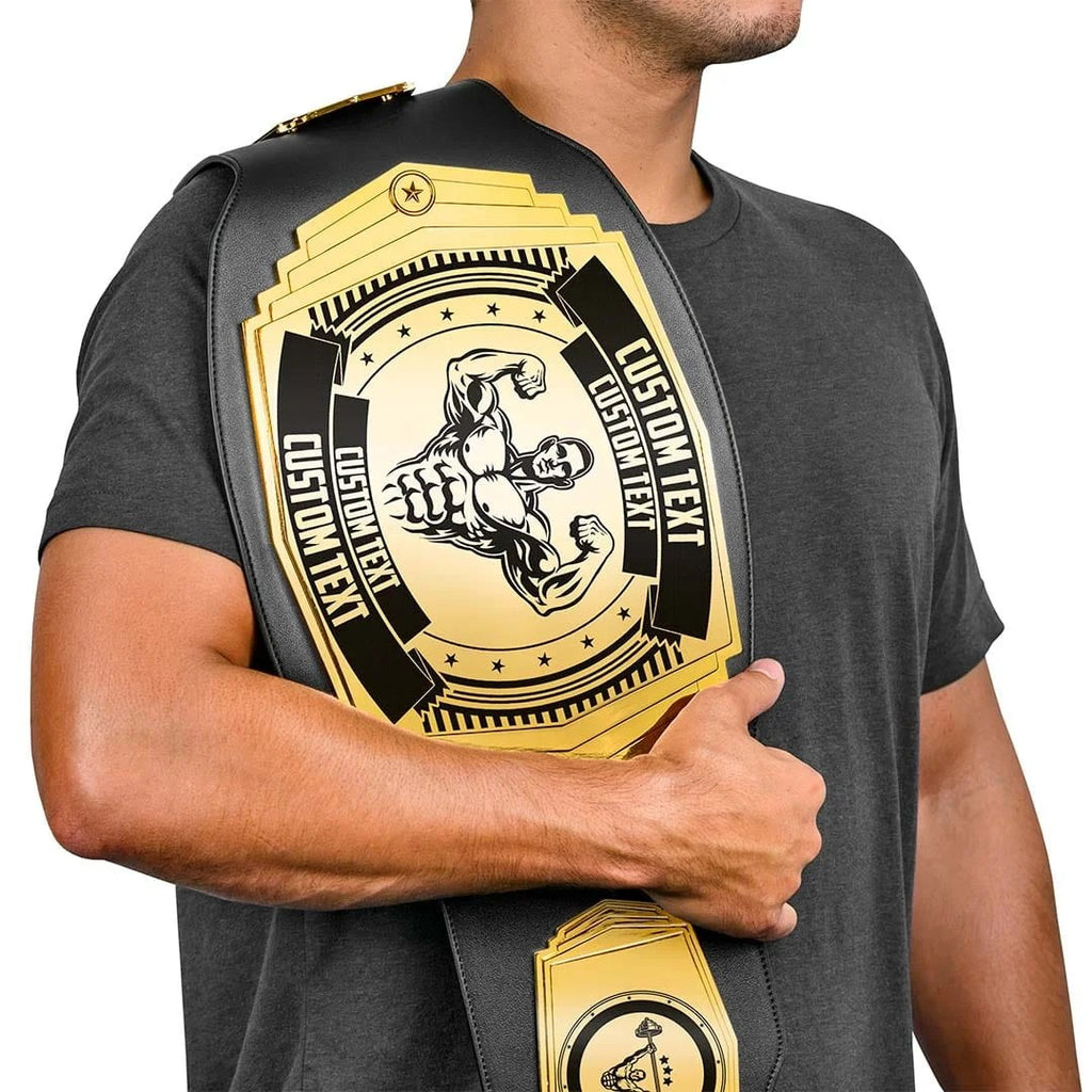 Trophysmack Weightlifting Fitness 6lb Customizable Championship Belt 53133434814832