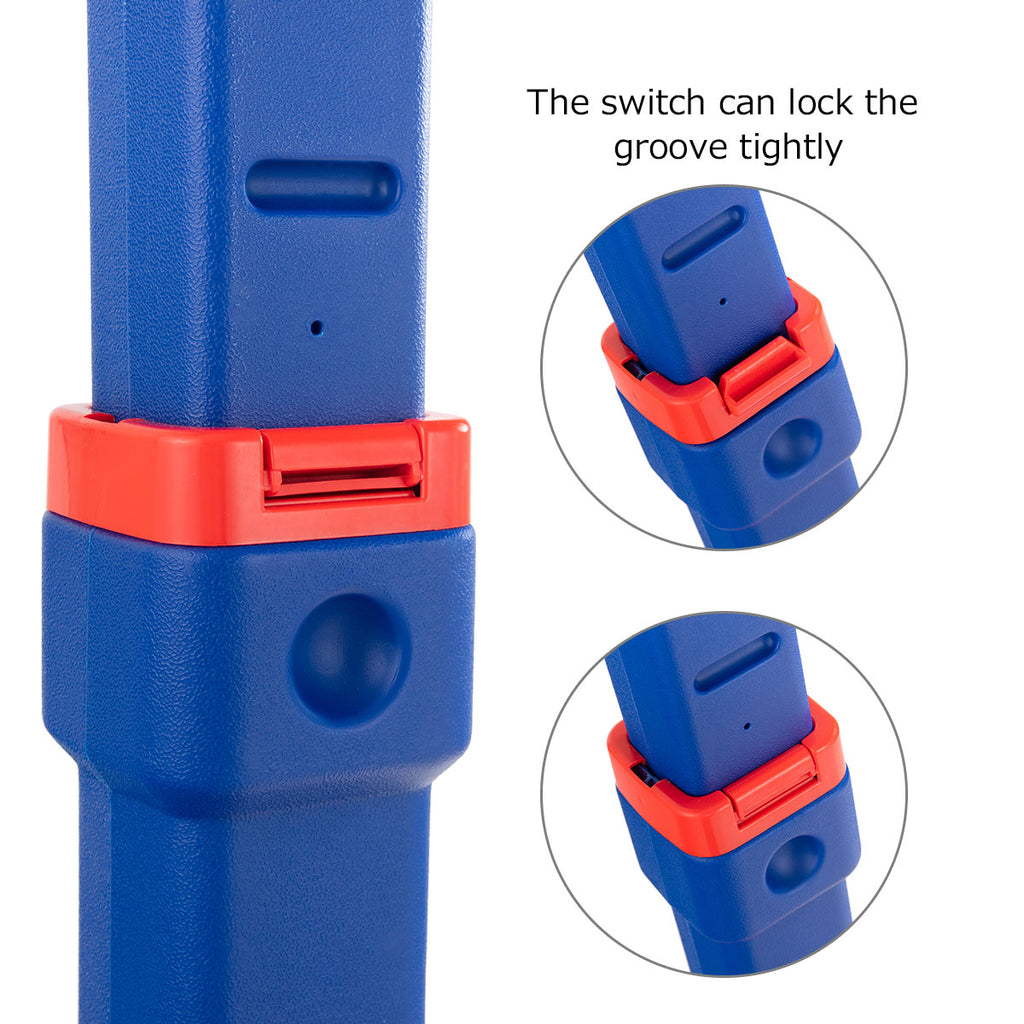 NNECW Height Adjustable Toddler Basketball Hoop Stand Set for Kids