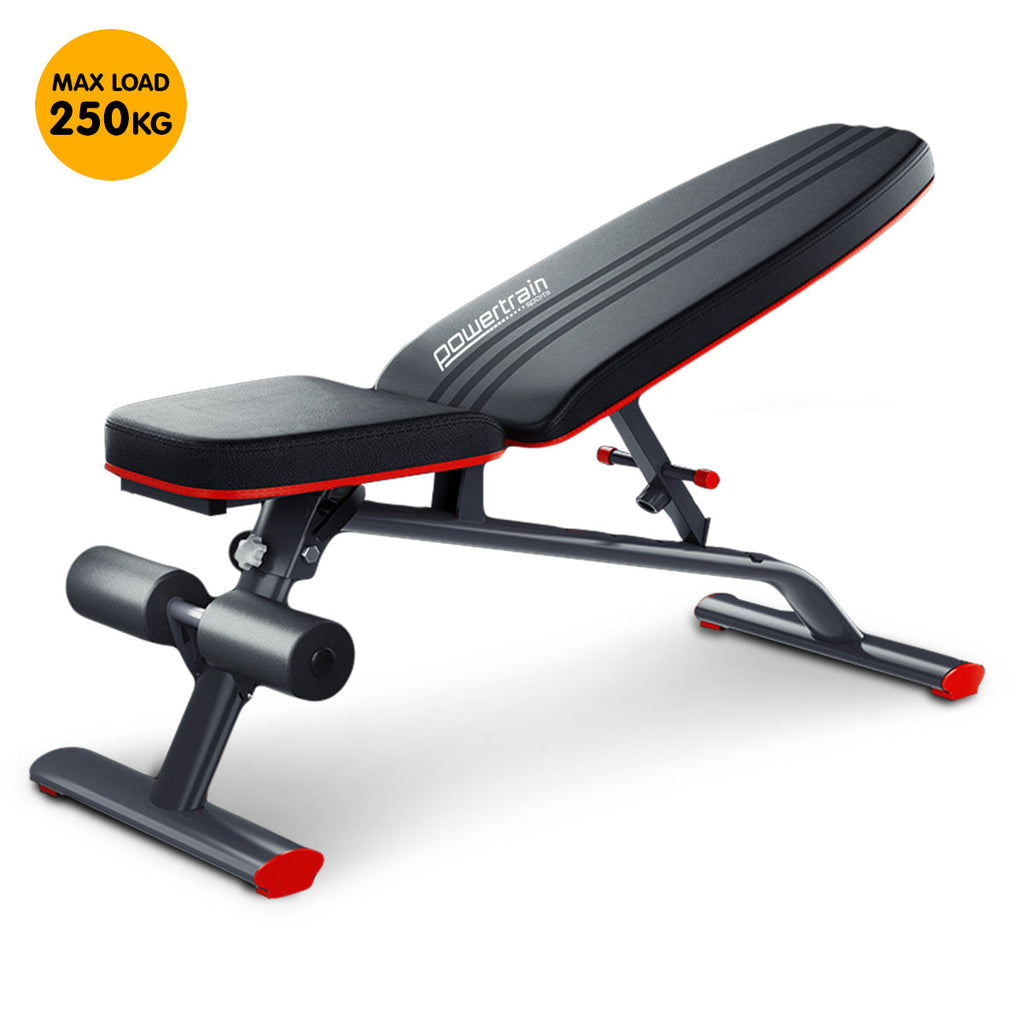 NNEDPE Powertrain Home Gym Bench Adjustable Flat Incline Decline FID 250KG Load